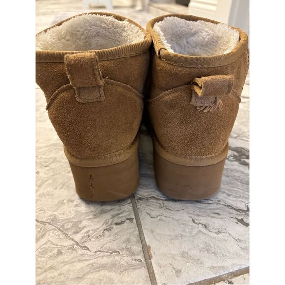 Project Cloud 100% Genuine Suede Leather platform Ankle Boots, Sz 7.5 $75 - Picture 6 of 8